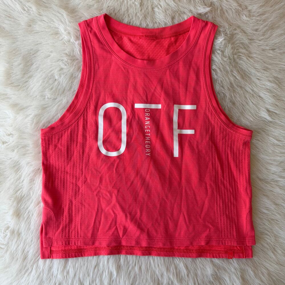 Lululemon and Orangetheory Fitness bright coral sz M (no size tag) muscle tank